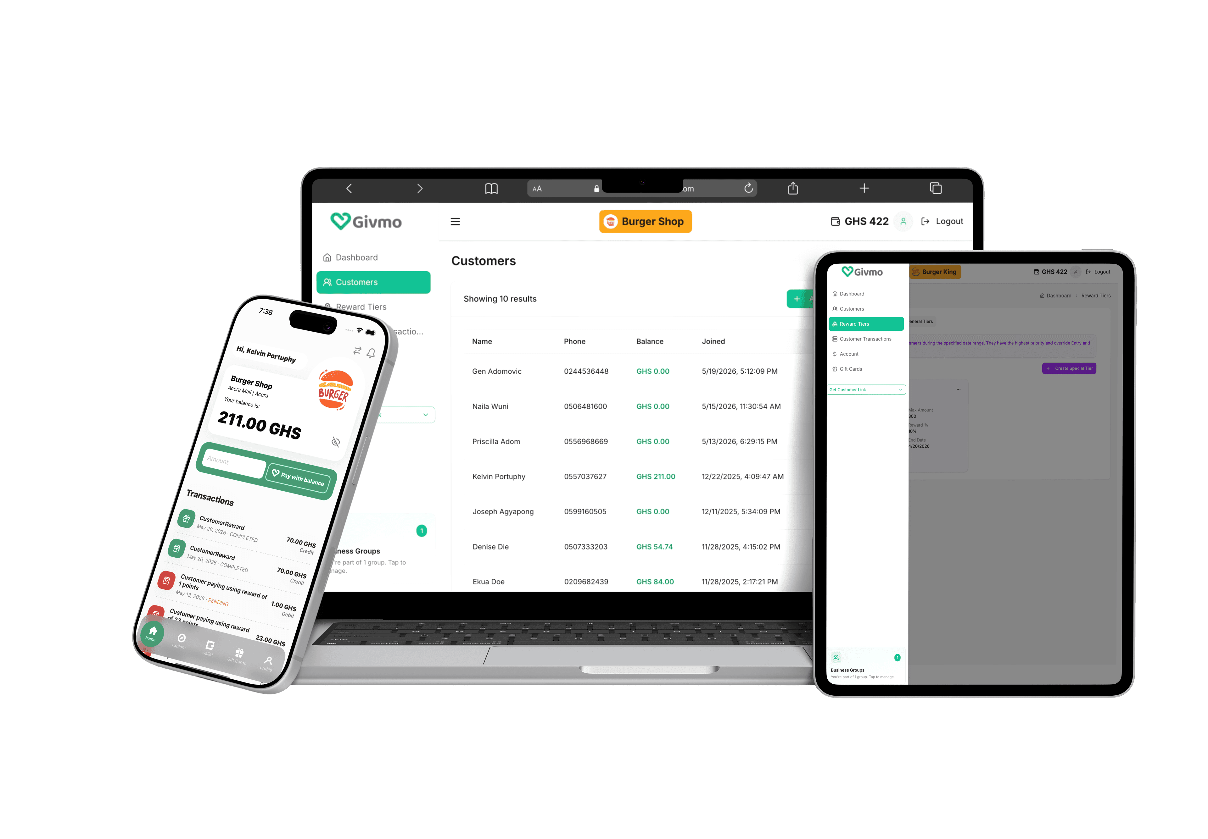 Givmo Dashboard